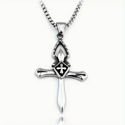 Faith Tier 4 – The Warrior’s Cross Pendant – Strength in Faith 🔥