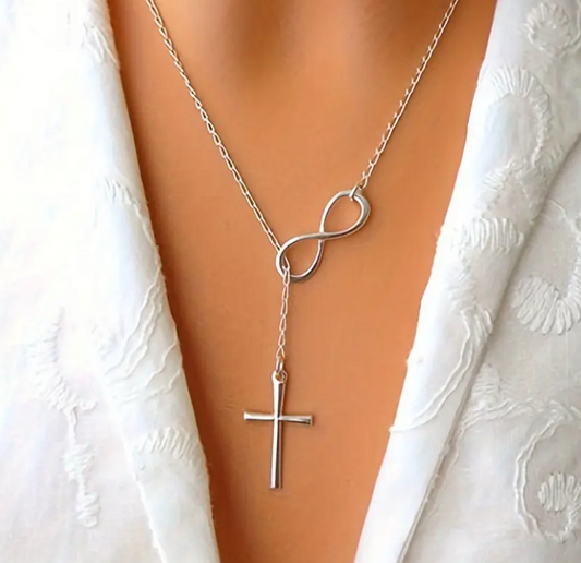 Faith Tier 3 - Infinity Cross Necklace – A Symbol of Eternal Faith 🙏✨